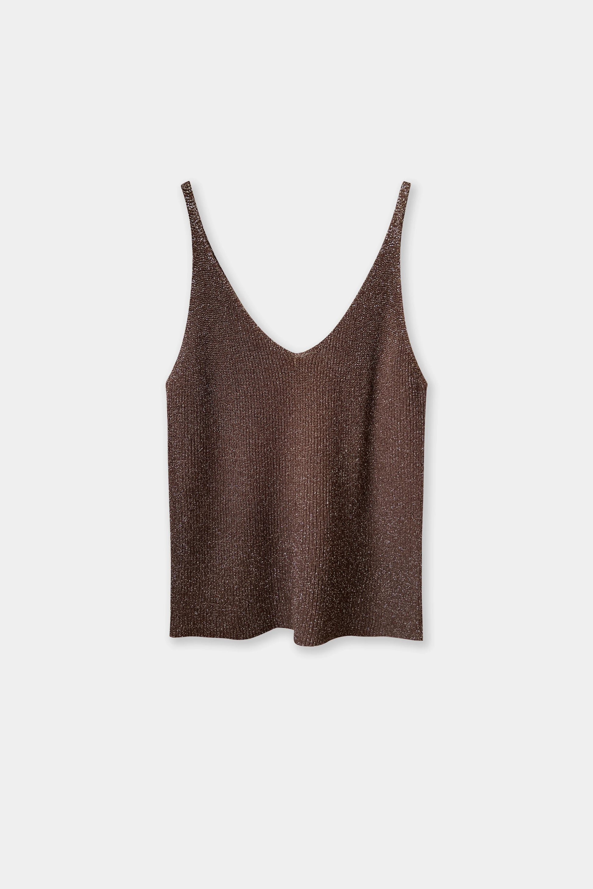 Top Brillo Marron